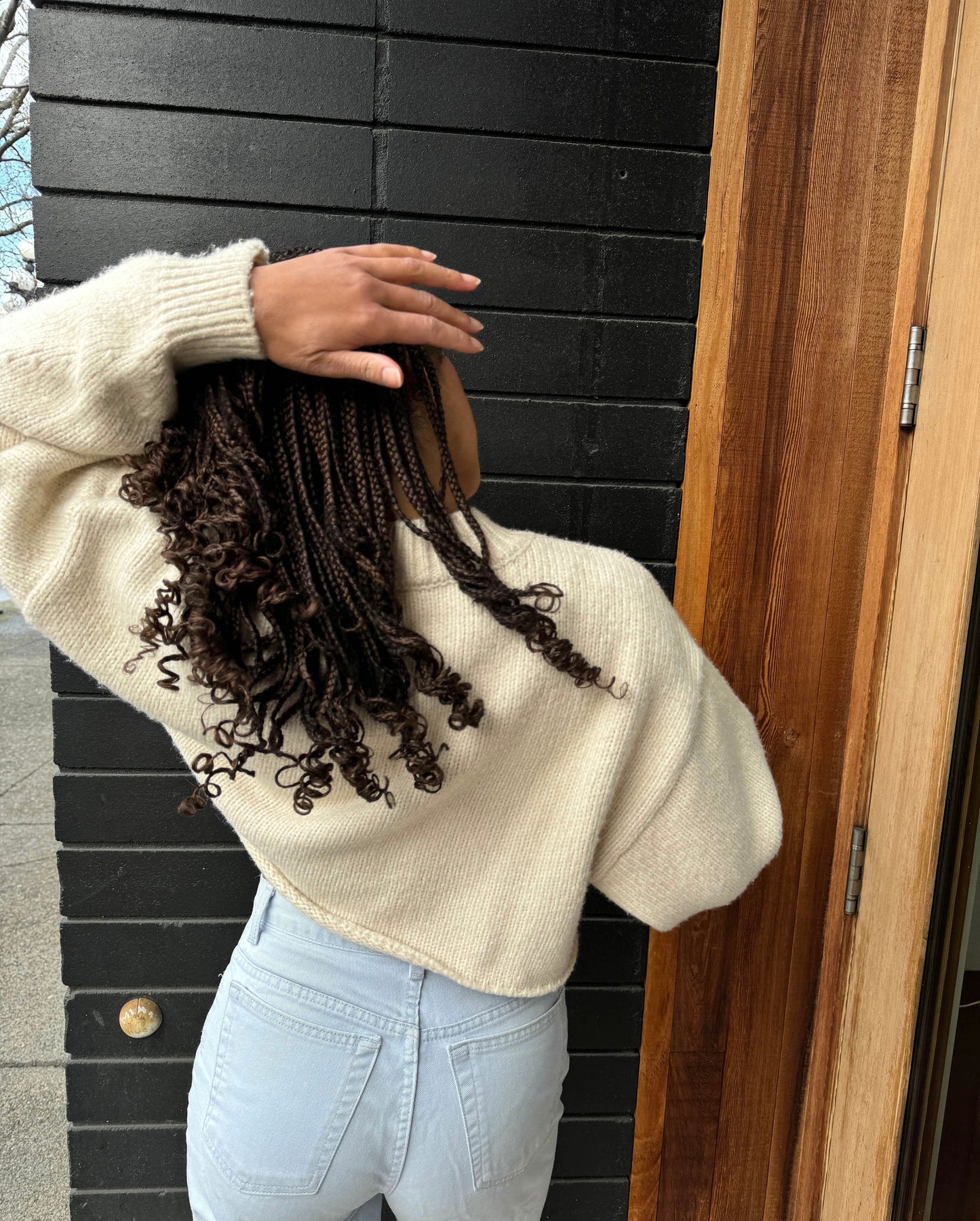 The Café Creme Crop Sweater